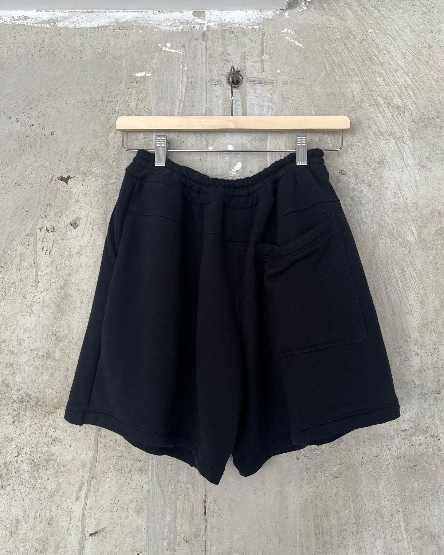 Drained Minds Wide Leg Shorts-Black