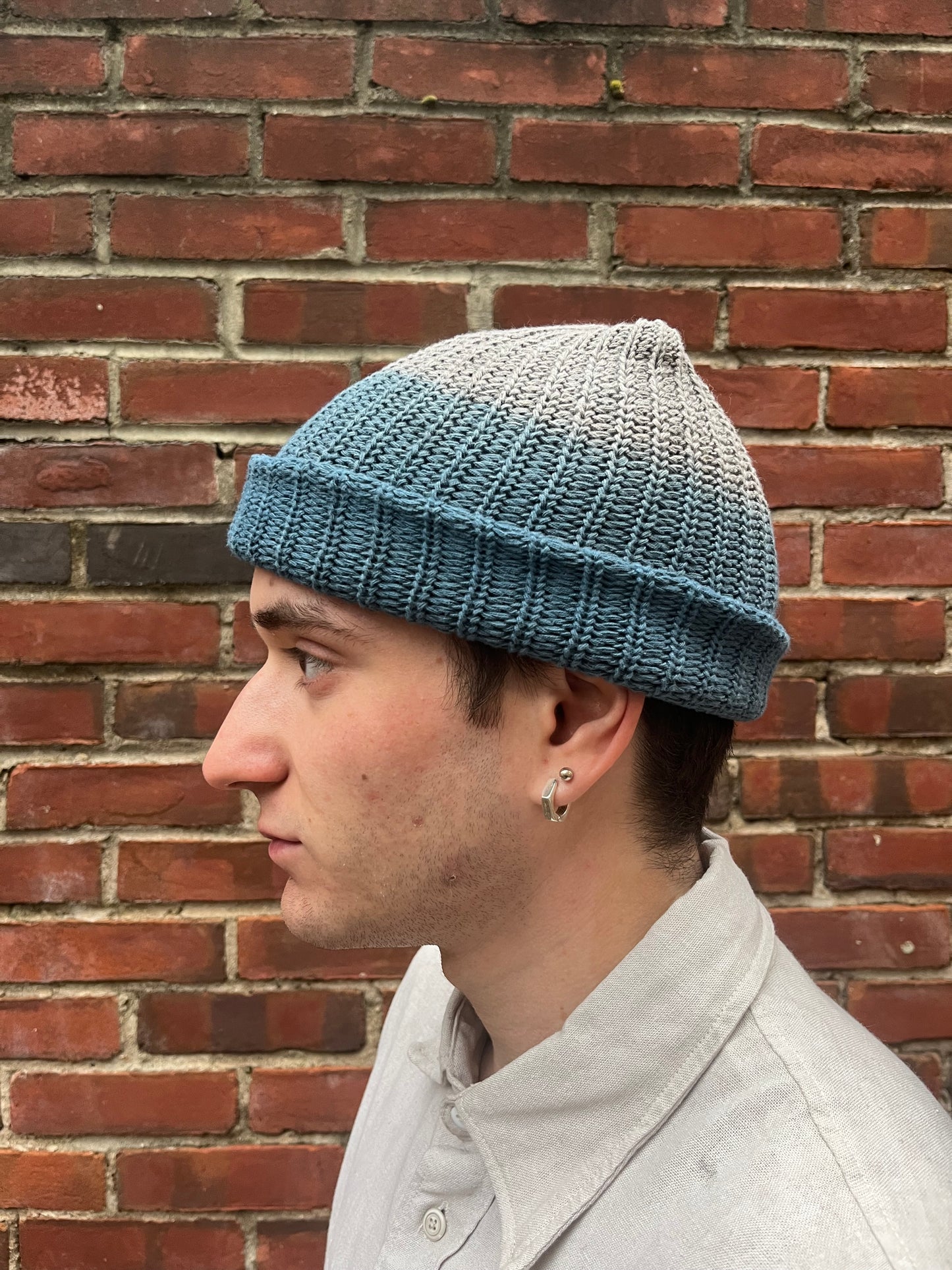 Watch Cap - Indigo & Black Tea + Rust Ombre