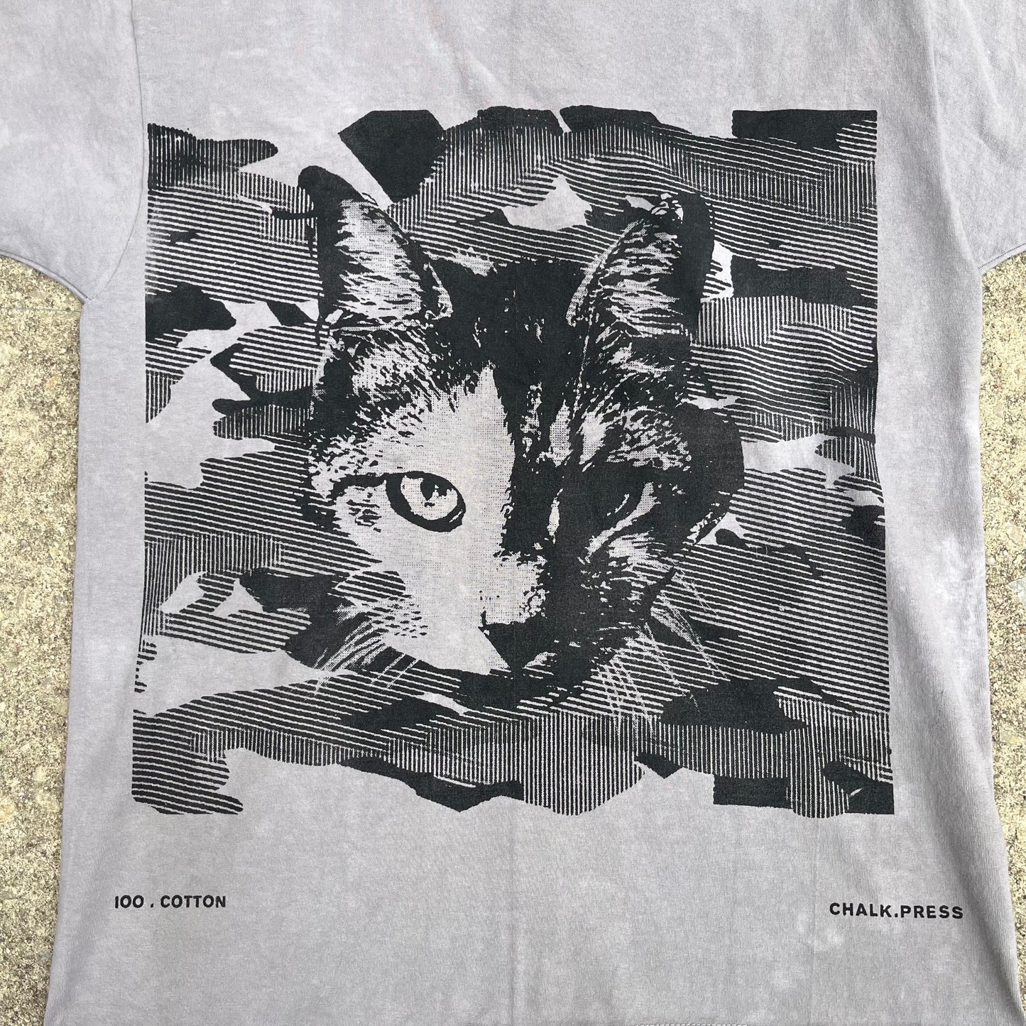 Cat Camo Tee - Black Tea & Rust