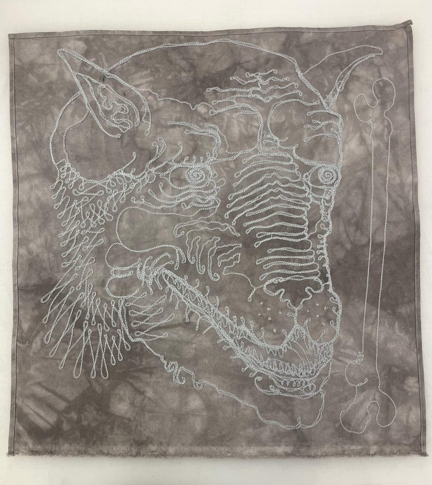 CHALK.PRESS Chain Stitch Embroidered Bandana #5