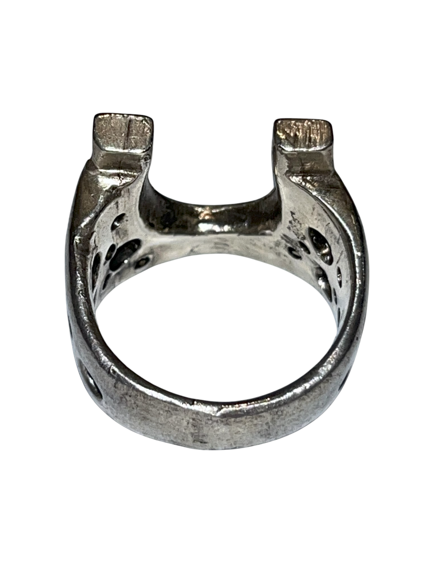 Ski Kansas Ol' Sandy Blue Eyes Horseshoe Ring