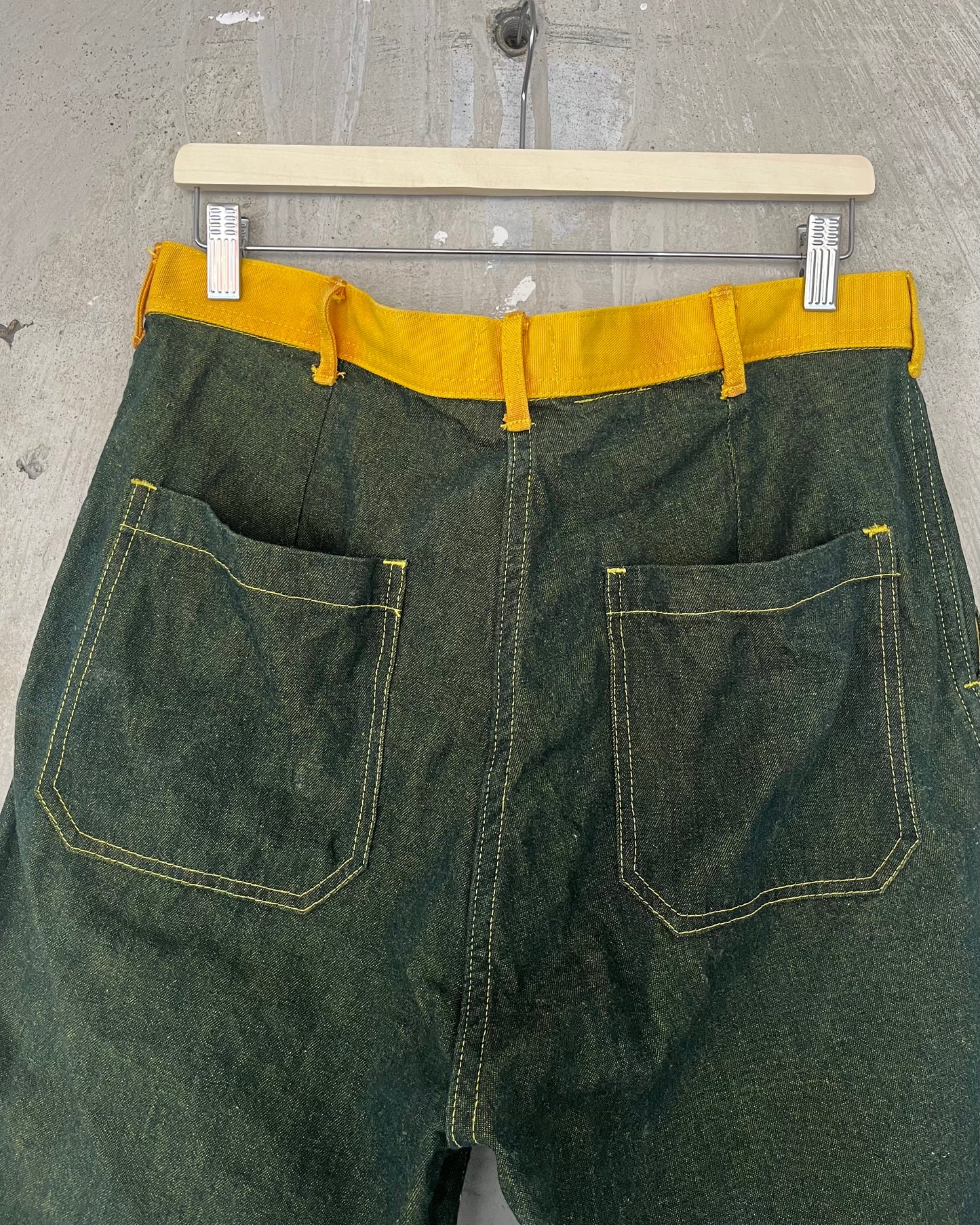 Long Shorts - Green Turmeric Denim 1/1