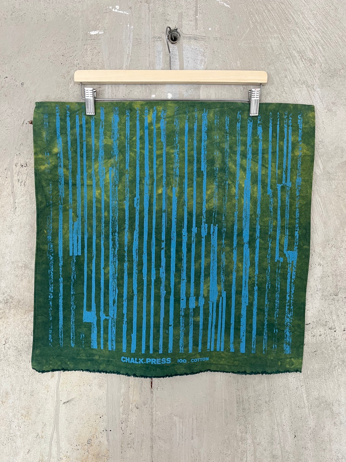 Bandana - Indigo & Turmeric Stripe (Blue)