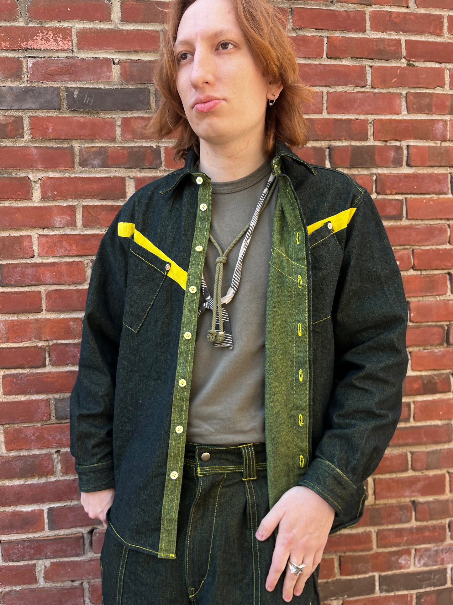 Slant Pocket BD Shirt - Turmeric Dyed Denim