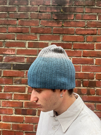 Watch Cap - Indigo & Black Tea + Rust Ombre