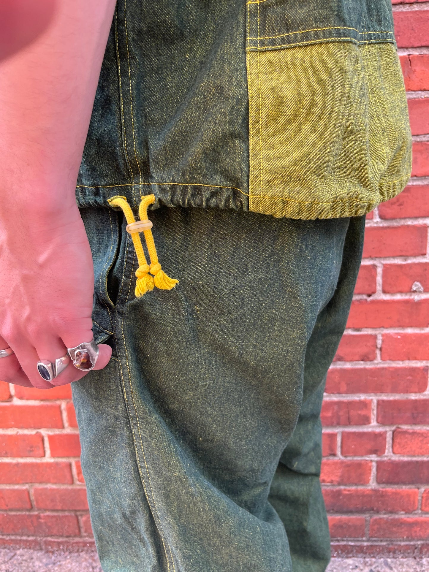 Cycling Pop-Over Shirt - Turmeric Denim