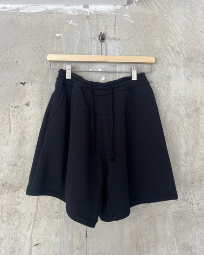 Drained Minds Wide Leg Shorts-Black