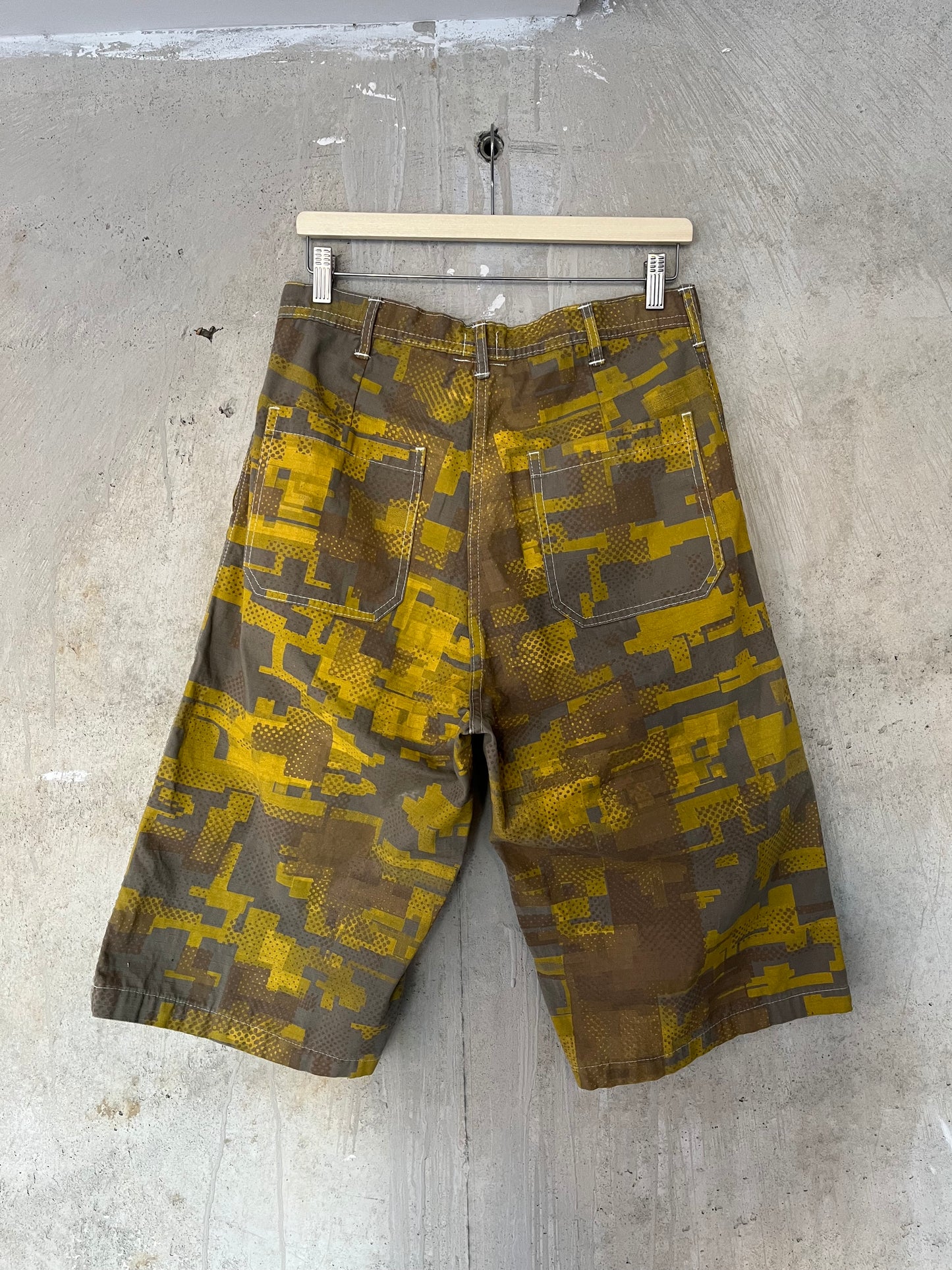 Long Shorts - 2 Layer Digi-Camo Cotton Ripstop