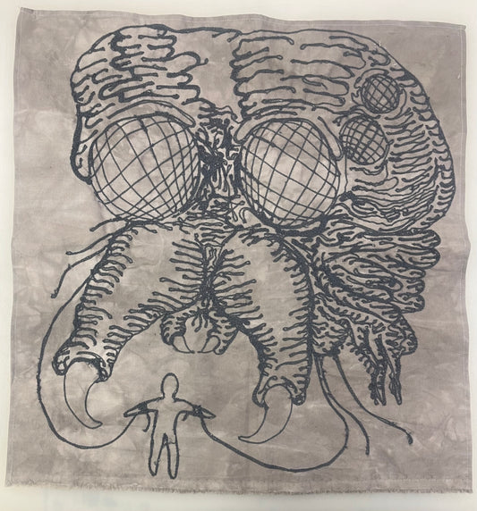 CHALK.PRESS Chain Stitch Embroidered Bandana #1