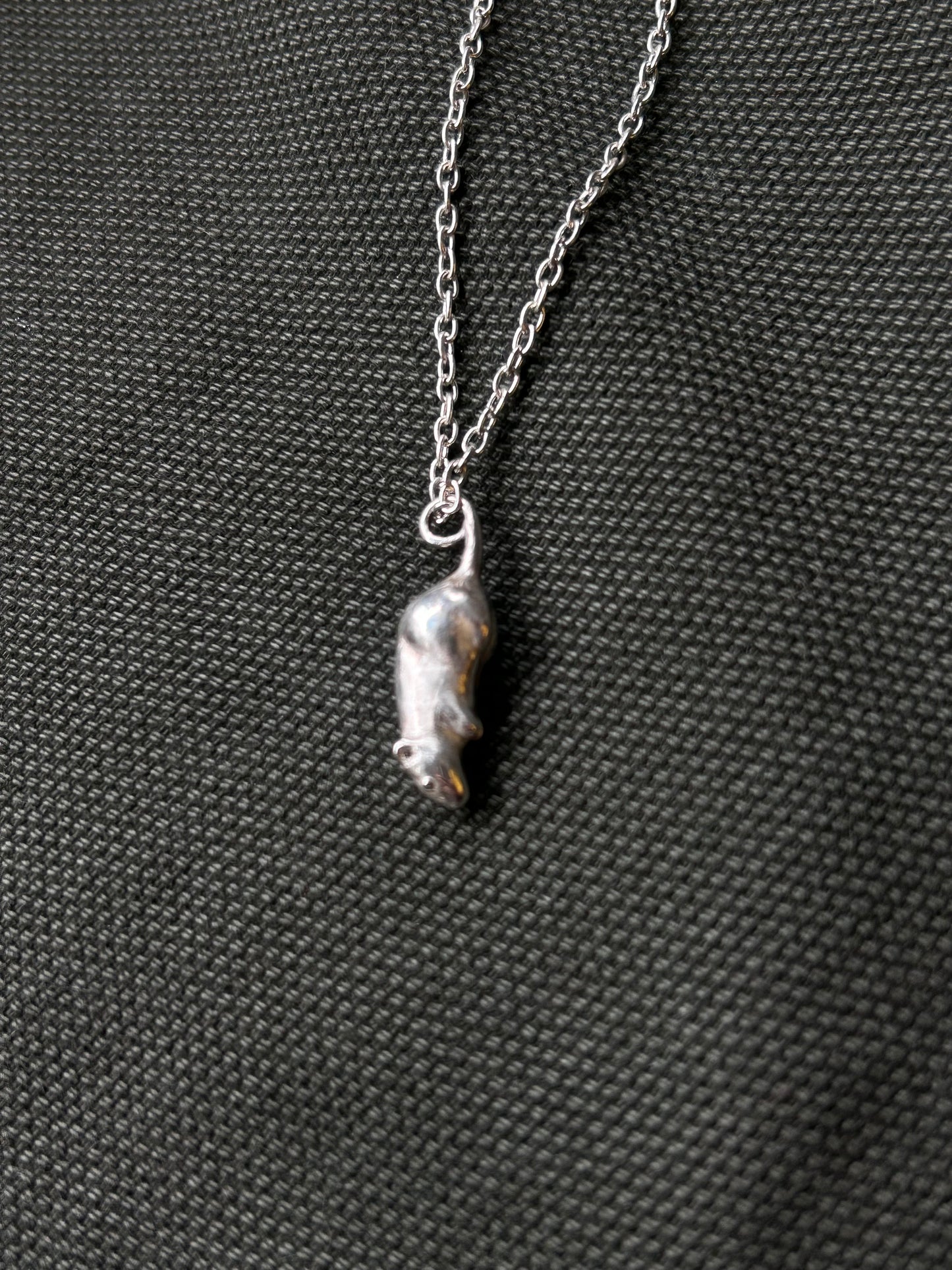 Ski Kansas RAT Pendant - .925 Sterling Silver