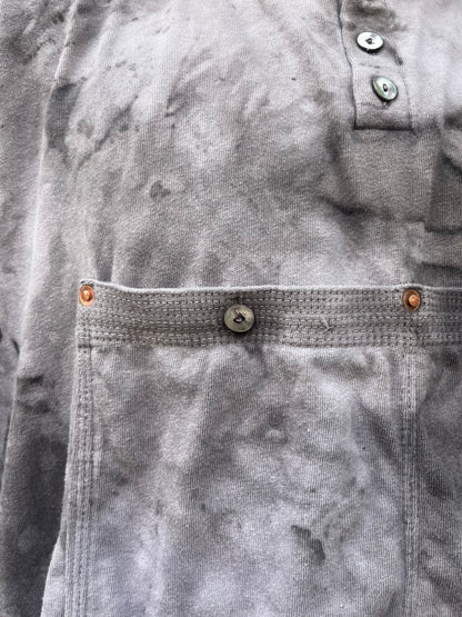 2 Pocket GIGANTIC Henley Tee - Back Tea Dye