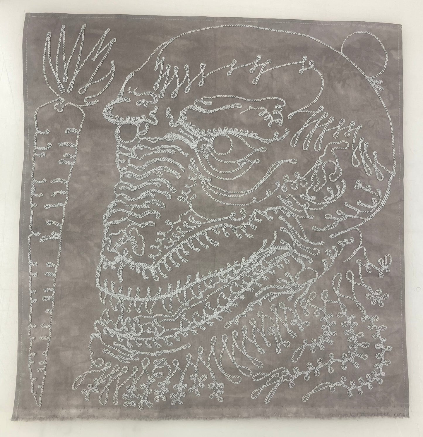 CHALK.PRESS Chain Stitch Embroidered Bandana #7