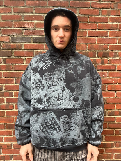 Scattered Surface Print Hoodie