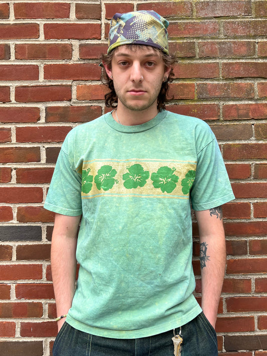 Floral Immoral T-Shirt- Indigo Turmeric