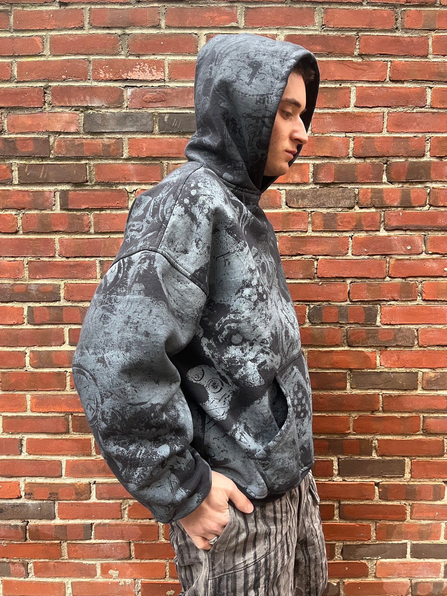 Scattered Surface Print Hoodie