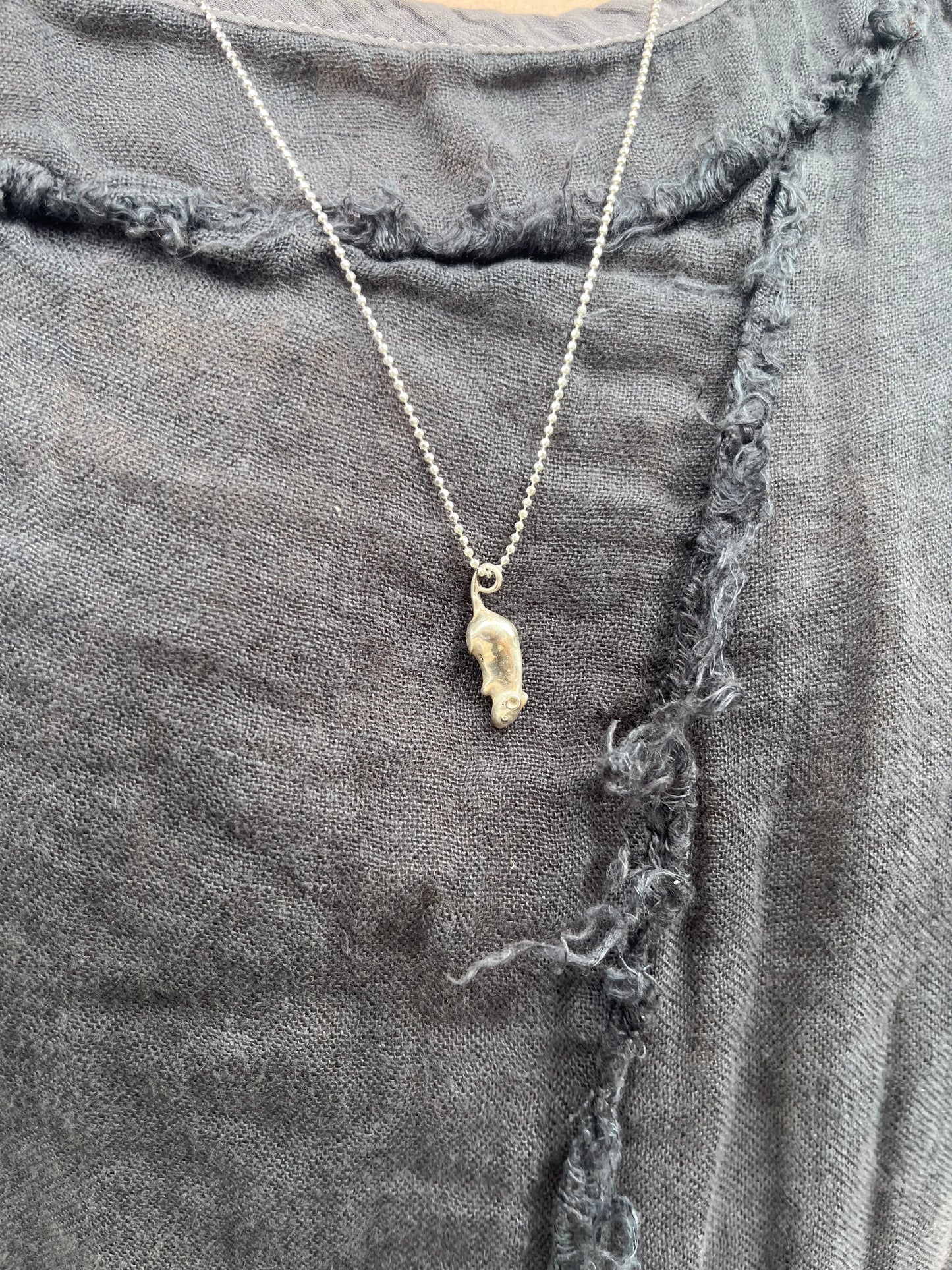 Ski Kansas RAT Pendant - .925 Sterling Silver