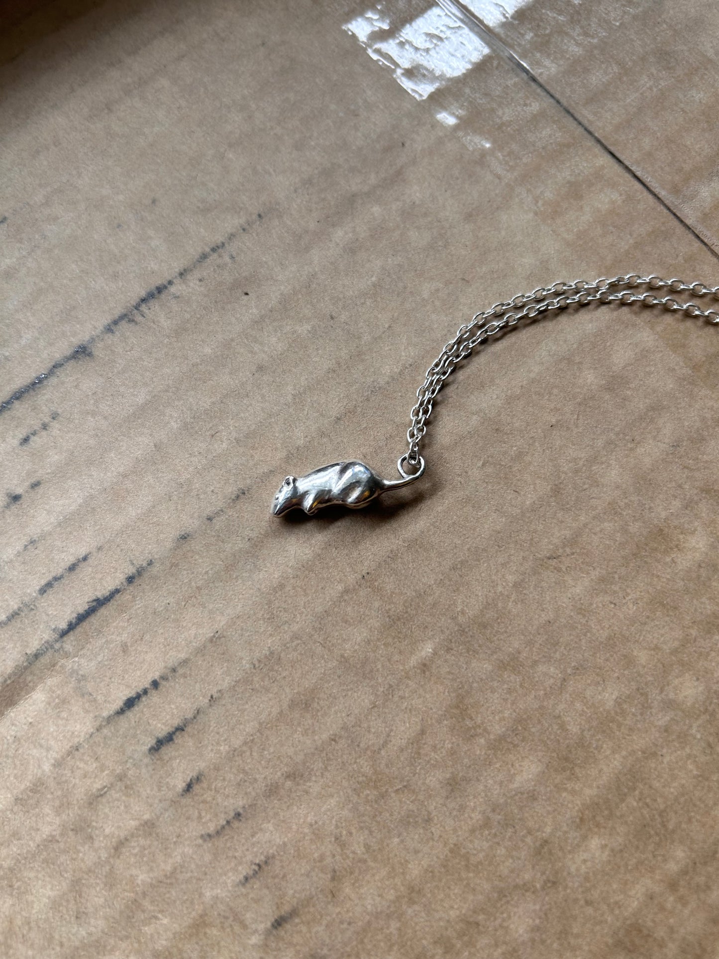 Ski Kansas RAT Pendant - .925 Sterling Silver