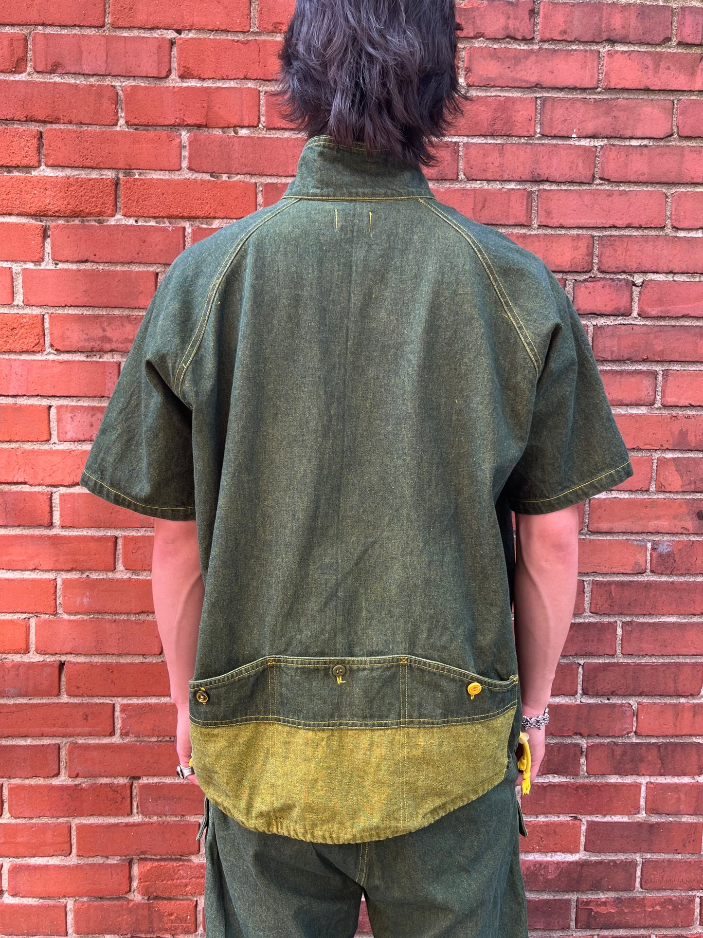 Cycling Pop-Over Shirt - Turmeric Denim