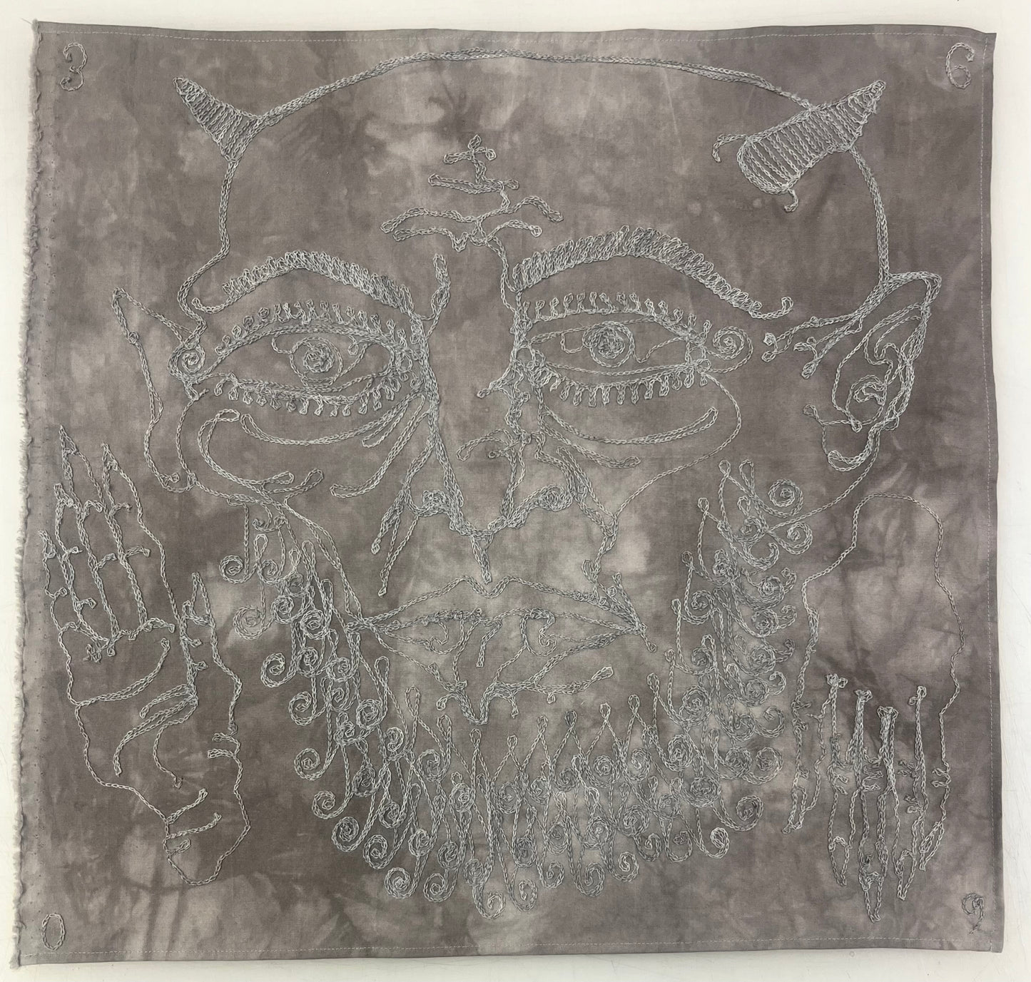 CHALK.PRESS Chain Stitched Embroidered Bandana #2