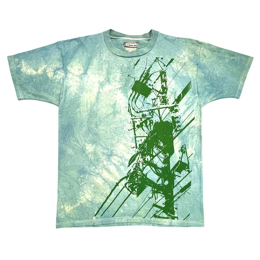 Electric Box T-Shirt - Indigo & Turmeric Dyed