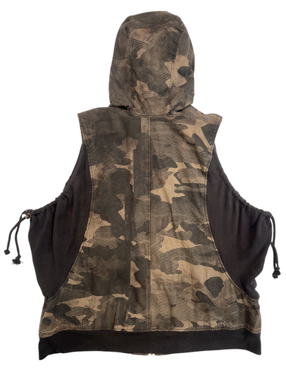 Synch Vest - Acorn Cotton Ripstop Mapped Mono Camo Print