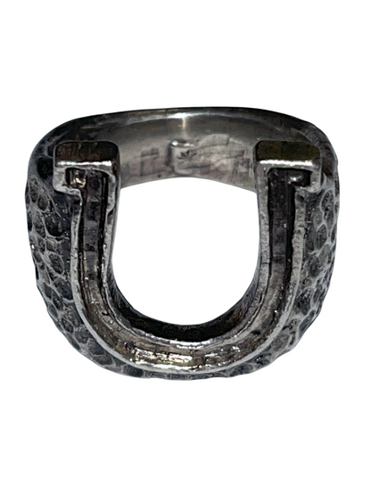 Crater Horseshoe Ring