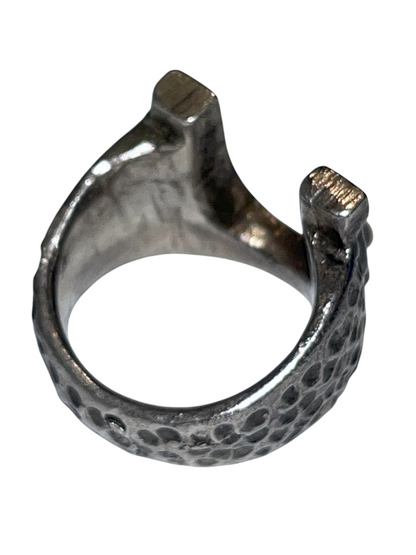 Crater Horseshoe Ring