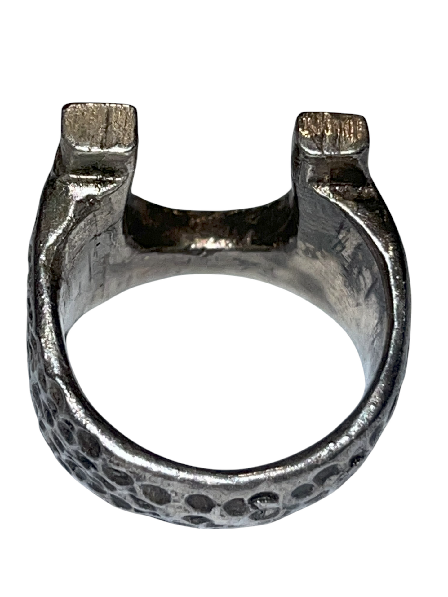 Crater Horseshoe Ring