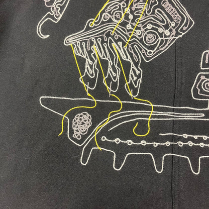 Machine Chainstitch Hoodie - Yellow