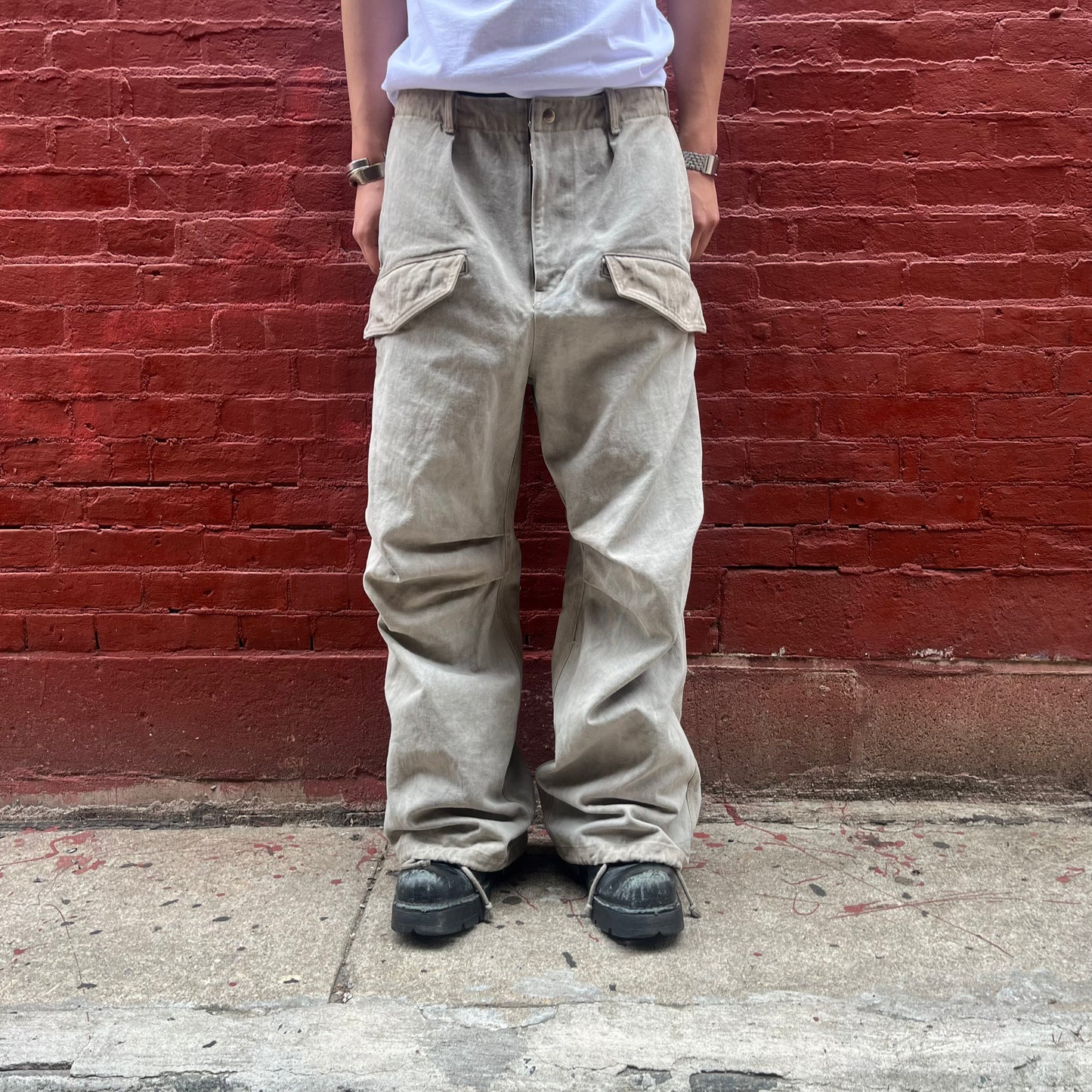 Utility Thwocket Pants - Acorn and Persimmon Dyed Denim