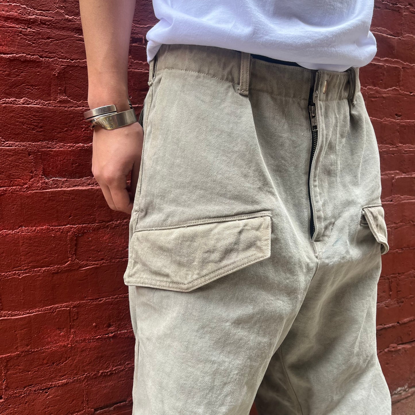 Utility Thwocket Pants - Acorn and Persimmon Dyed Denim