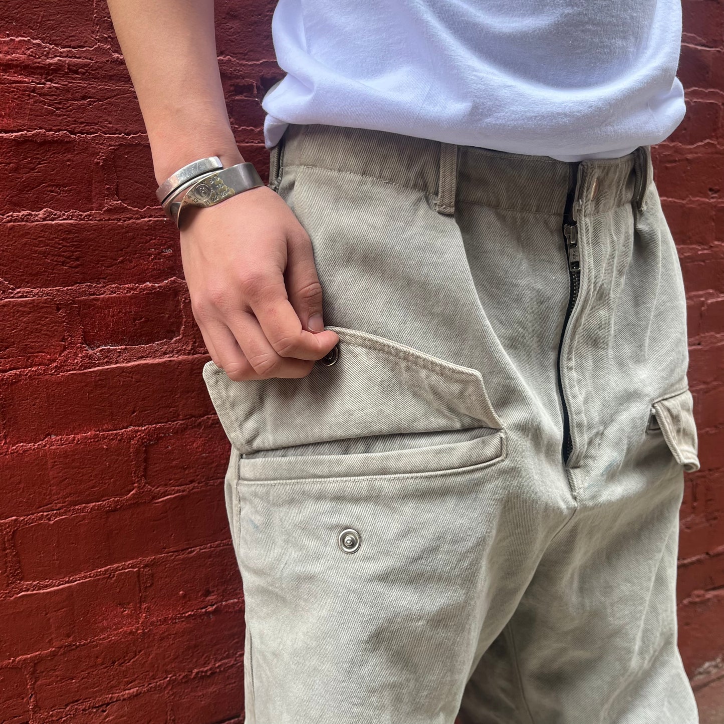 Utility Thwocket Pants - Acorn and Persimmon Dyed Denim