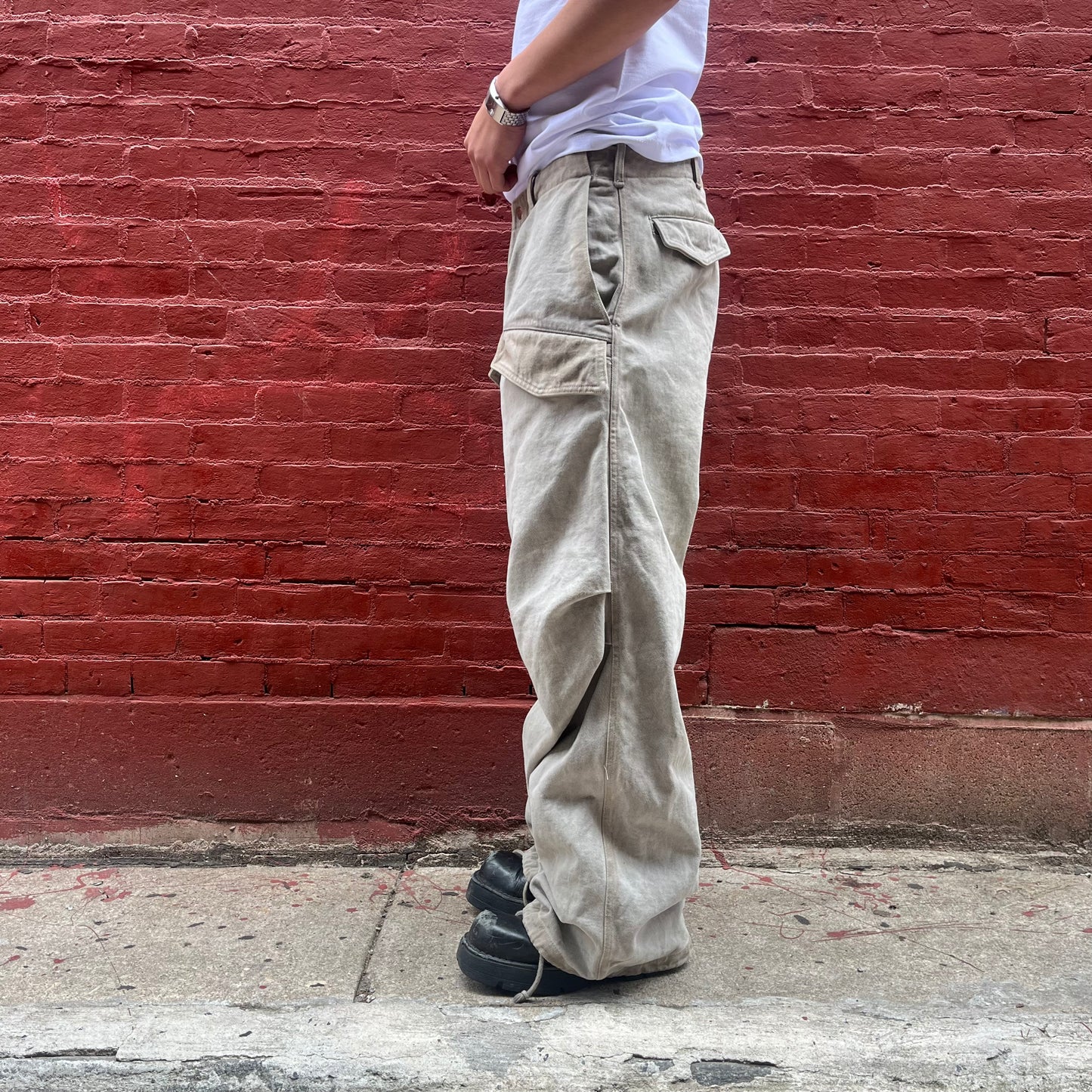 Utility Thwocket Pants - Acorn and Persimmon Dyed Denim