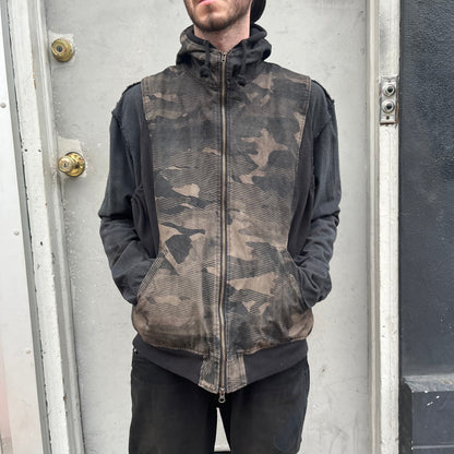 Synch Vest - Acorn Cotton Ripstop Mapped Mono Camo Print