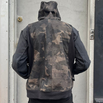 Synch Vest - Acorn Cotton Ripstop Mapped Mono Camo Print