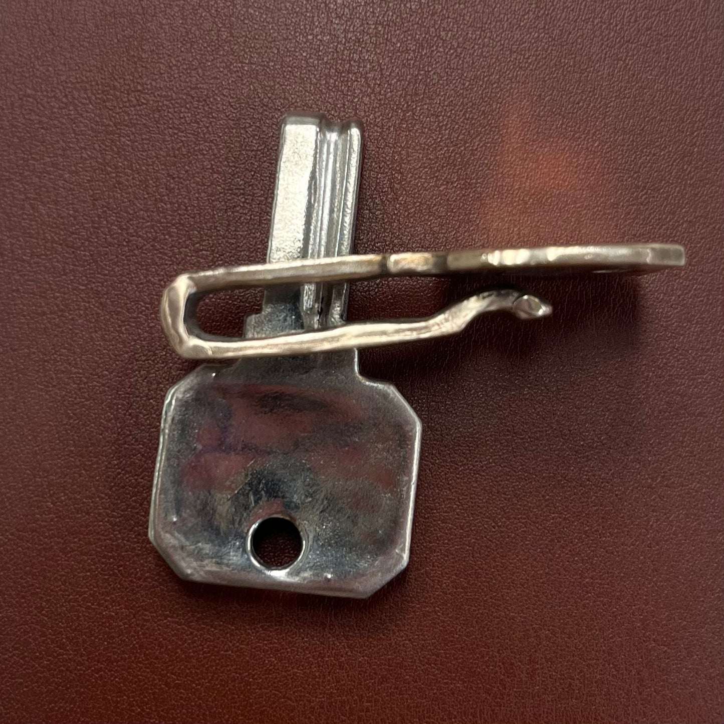 Ski Kansas Key Clip - Yellow Brass