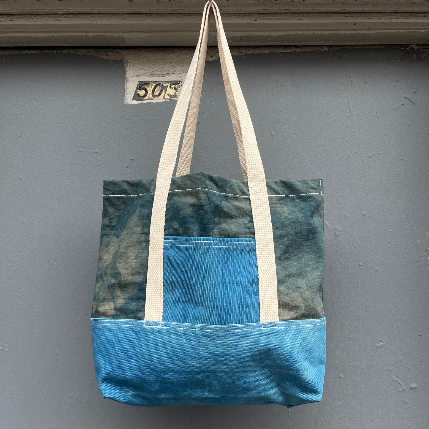 Mini Tote Bag - Indigo Ripstop