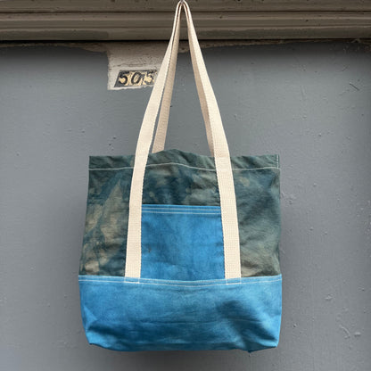 Mini Tote Bag - Indigo Ripstop