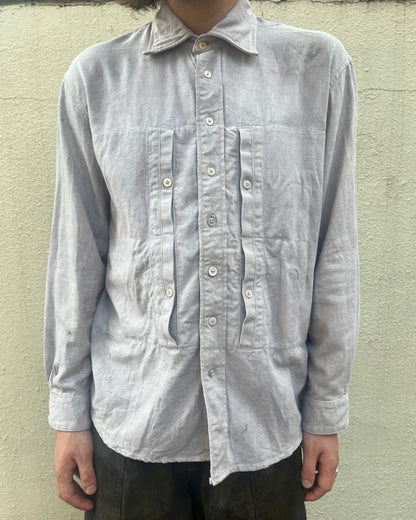 Utility BD Shirt - Acorn + Rust Dyed Linen/Cotton