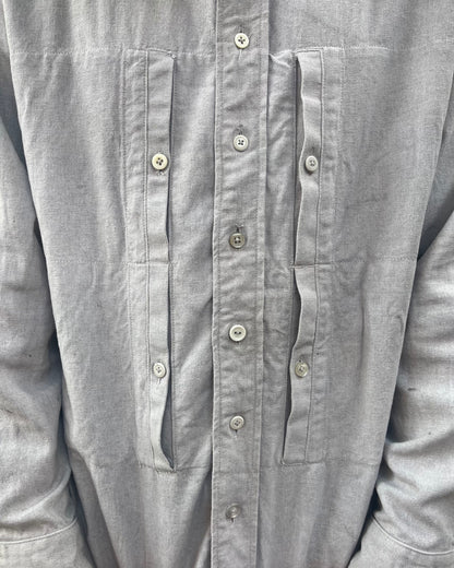 Utility BD Shirt - Acorn + Rust Dyed Linen/Cotton