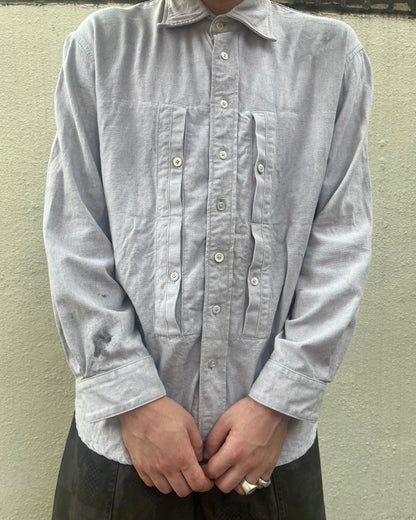 Utility BD Shirt - Acorn + Rust Dyed Linen/Cotton