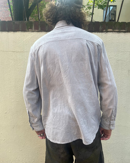 Utility BD Shirt - Acorn + Rust Dyed Linen/Cotton