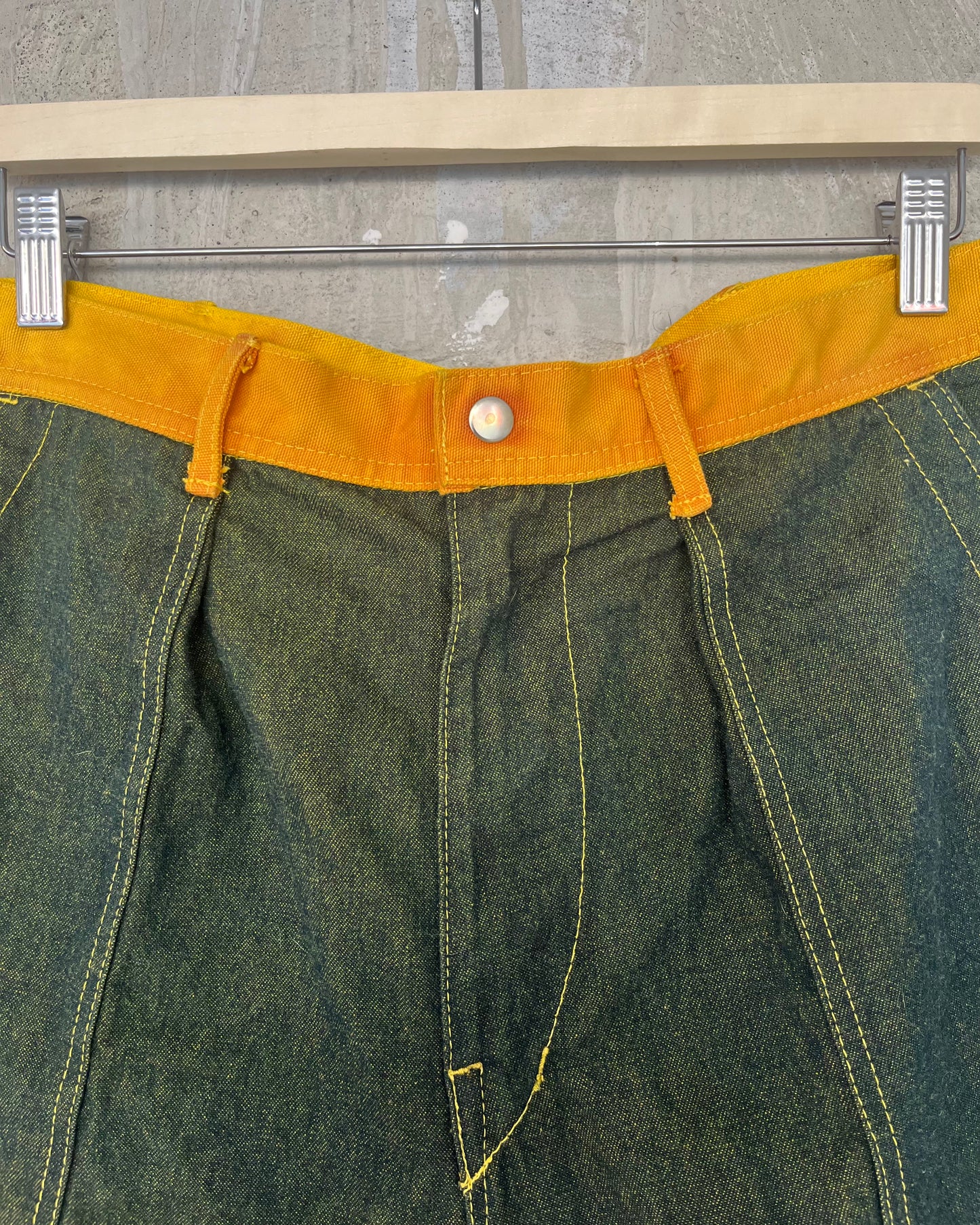 Long Shorts - Green Turmeric Denim 1/1