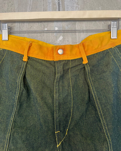 Long Shorts - Green Turmeric Denim 1/1
