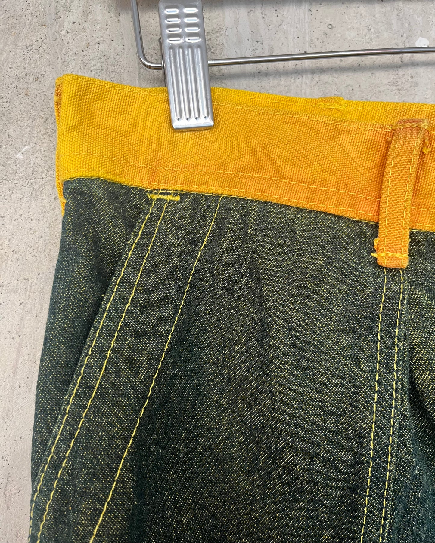 Long Shorts - Green Turmeric Denim 1/1