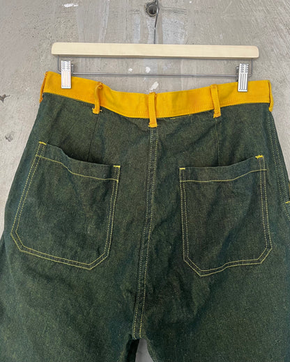 Long Shorts - Green Turmeric Denim 1/1