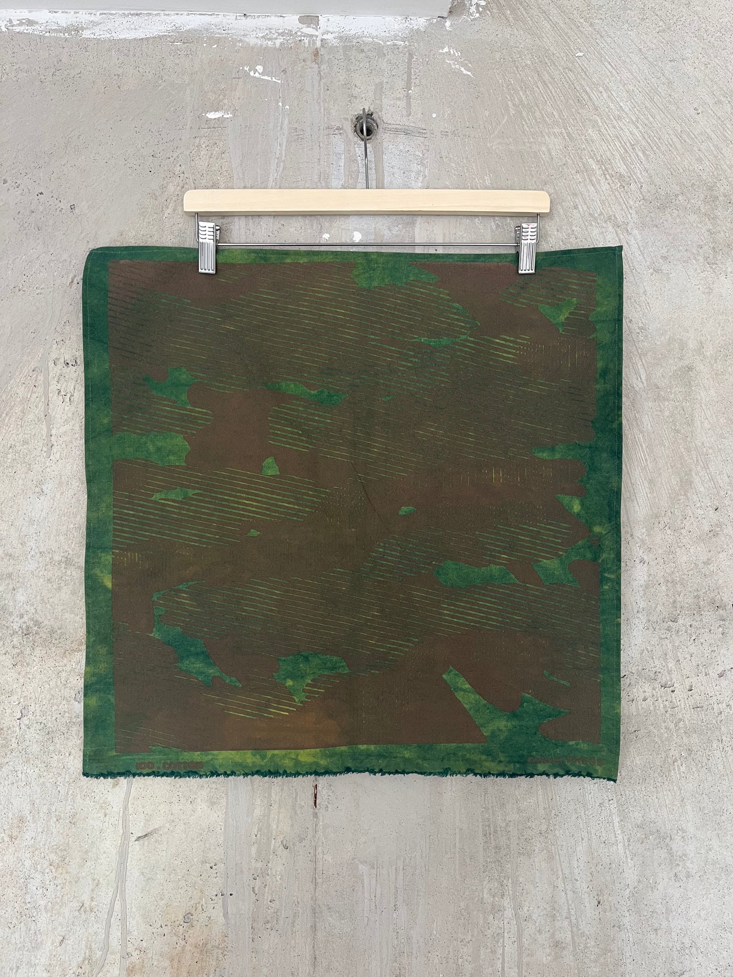 Bandana - Indigo & Turmeric Mono Camo (Brown)