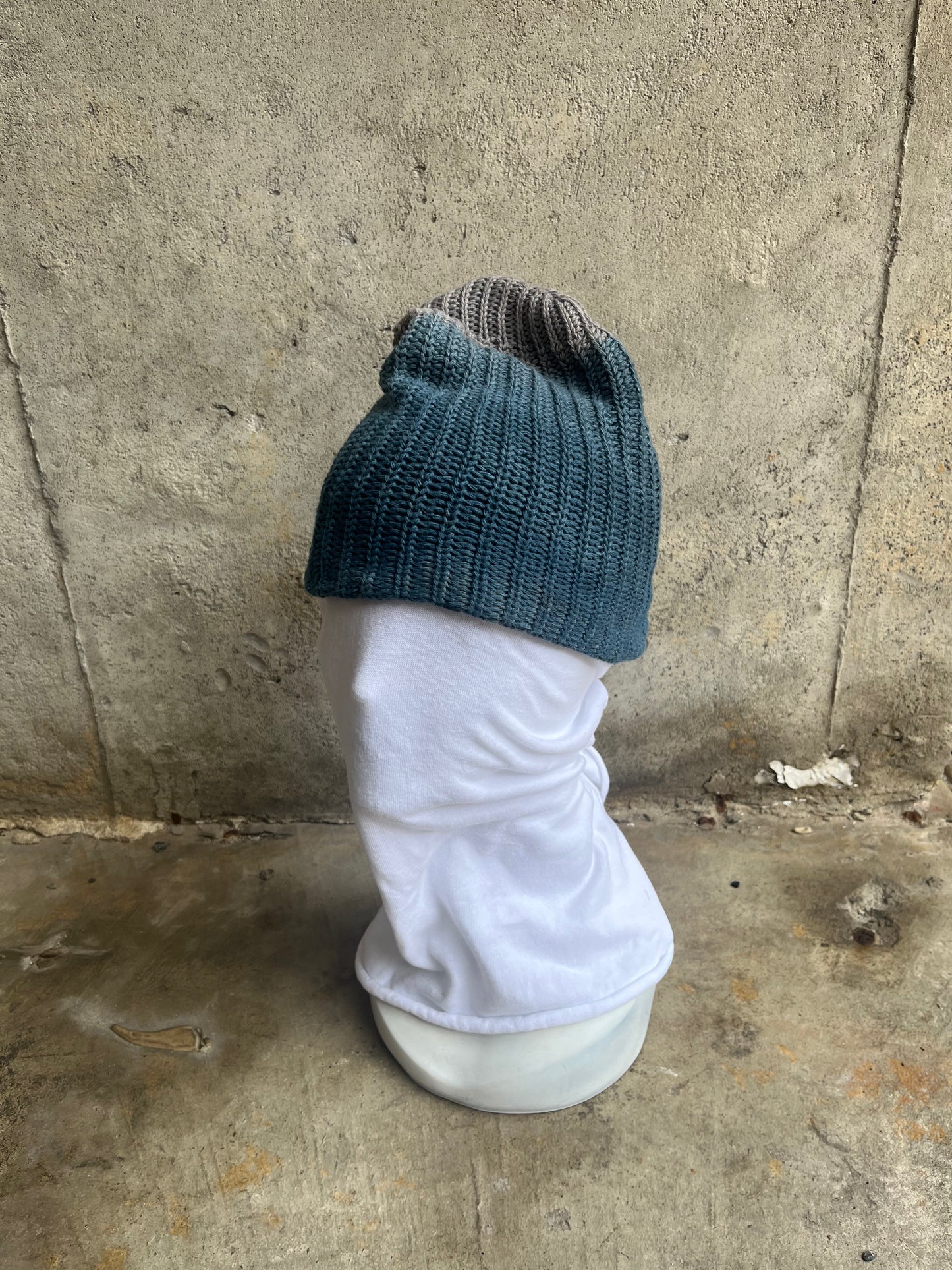 Watch Cap - Indigo & Black Tea + Rust Ombre