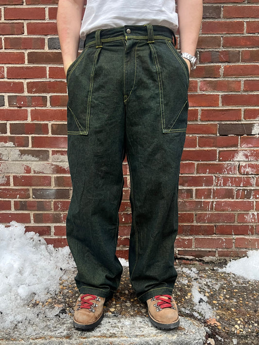 Dart Pocket Fatigue Pant - Turmeric Dyed Denim