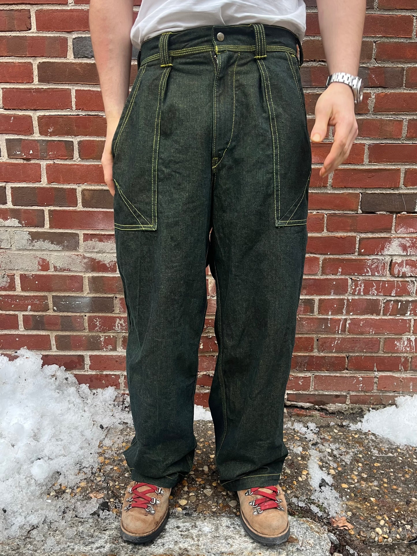 Dart Pocket Fatigue Pant - Turmeric Dyed Denim